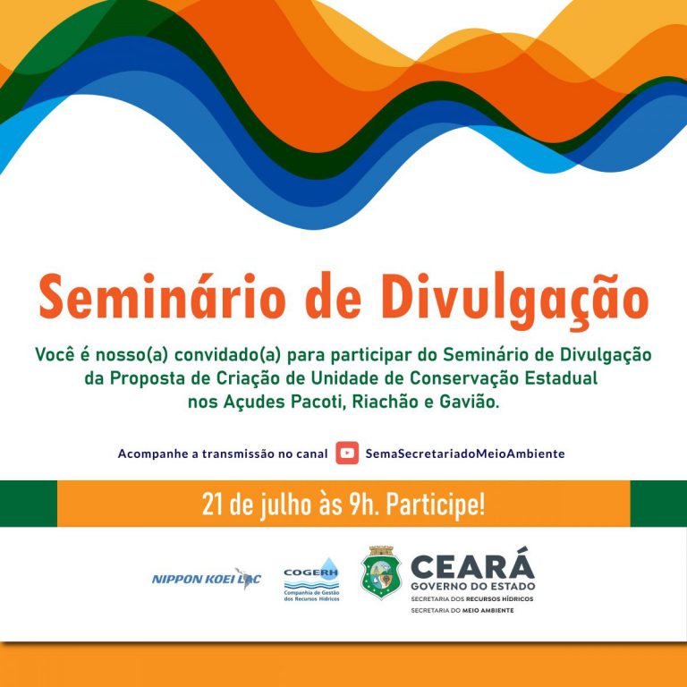 Seminário de Divulgação da Primeira Unidade de Conservação dos açudes da RMF ocorre nesta quarta (21)